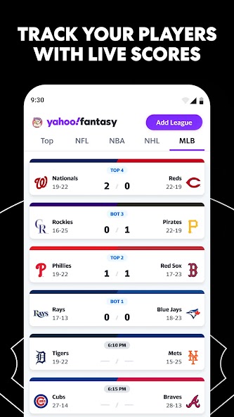 Yahoo Fantasy Sports: NFL, MLB
